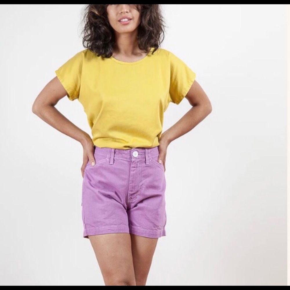 Gravel and Gold Jacaranda Painter Shorts Size 2